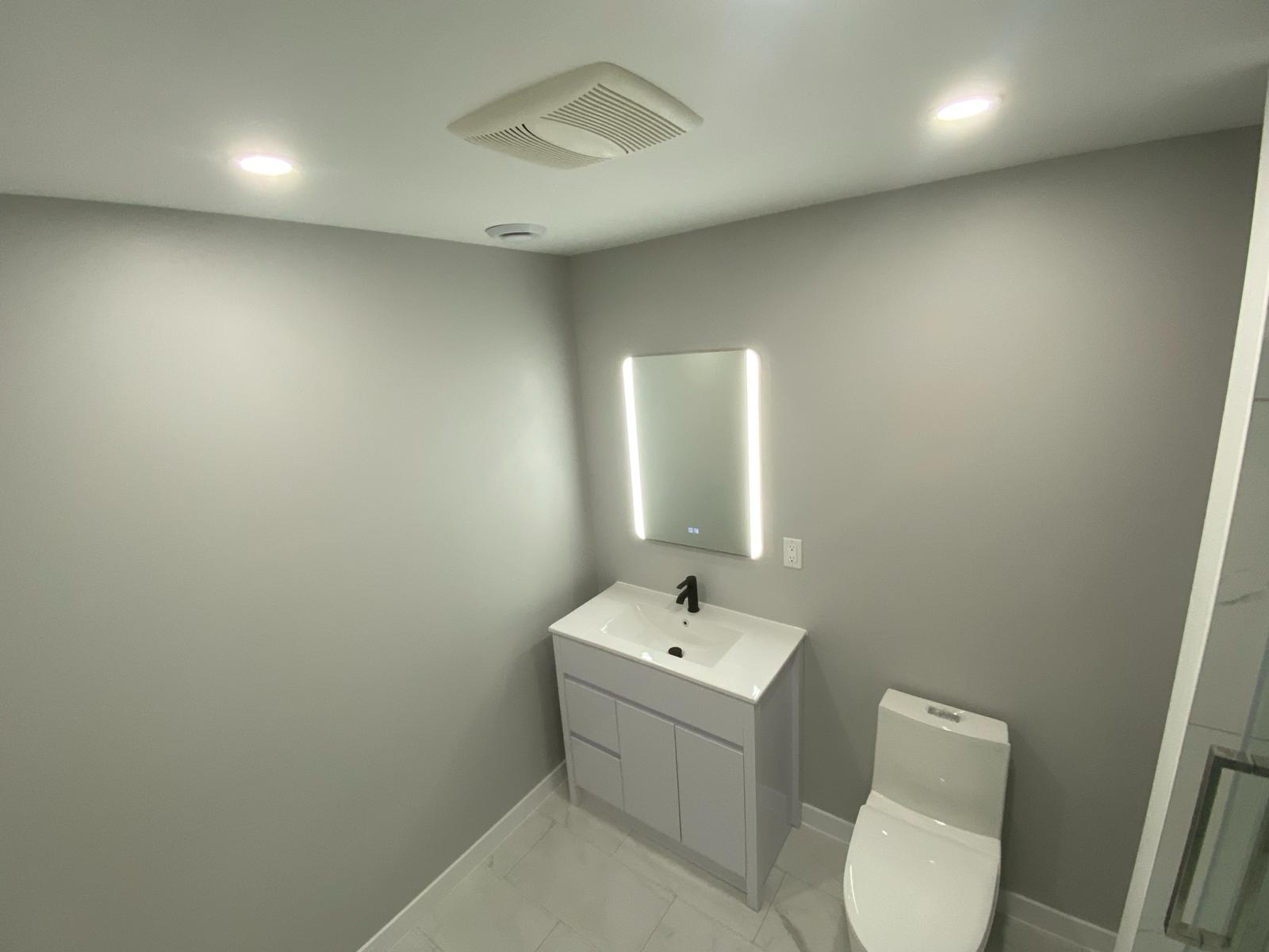 Potlights in washroom install Ottawa