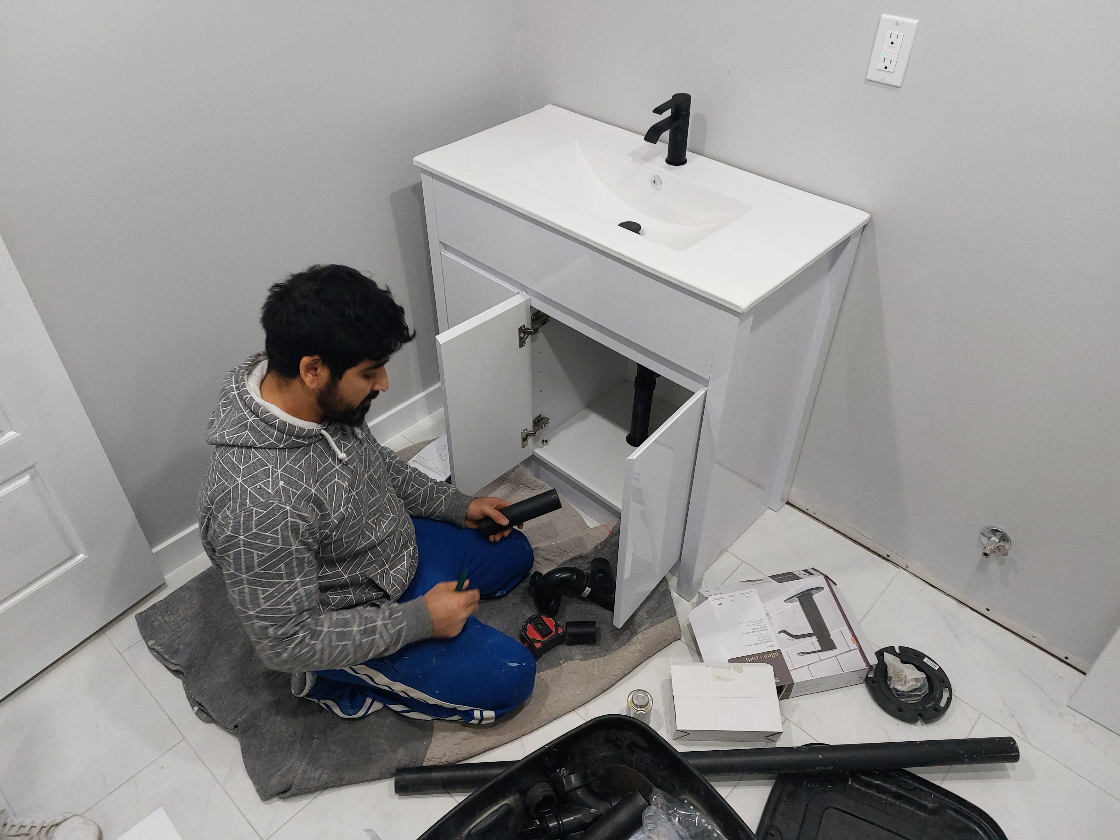 Kitchen Vanity install in Ottawa