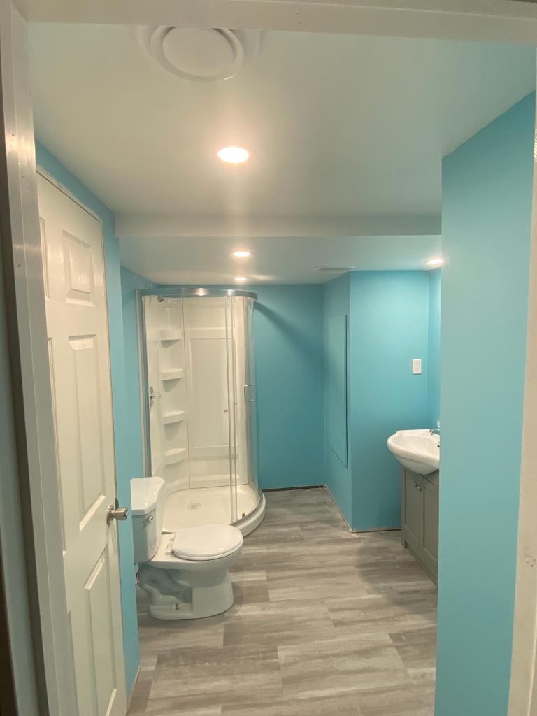 Basement washroom in Kanata, Ottawa