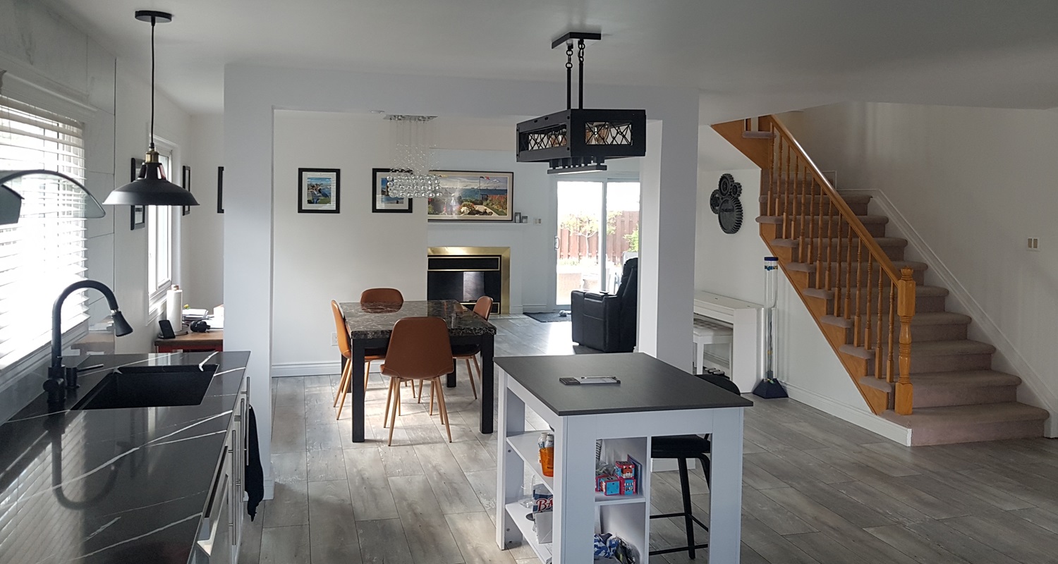 Open concept kitchen